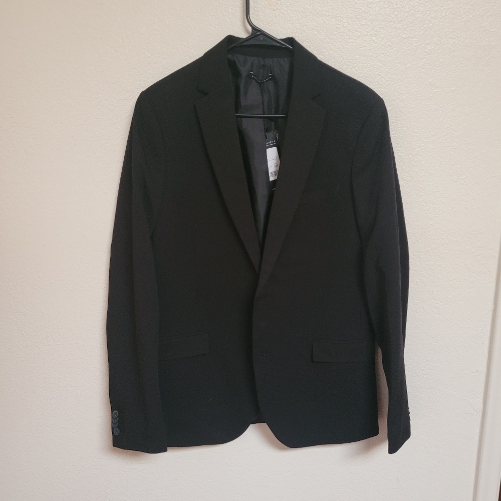 NWT New Look Black Super Skinny Stretch Suit Jacket